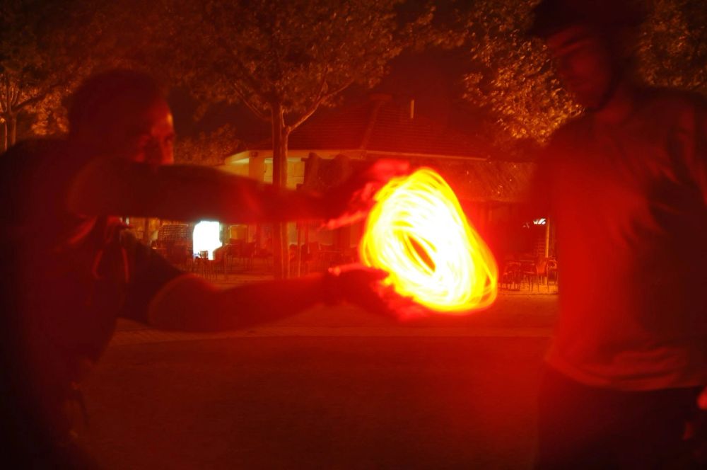 Efectos de luz Parque Polvoranca (leganes) 31-08-2014