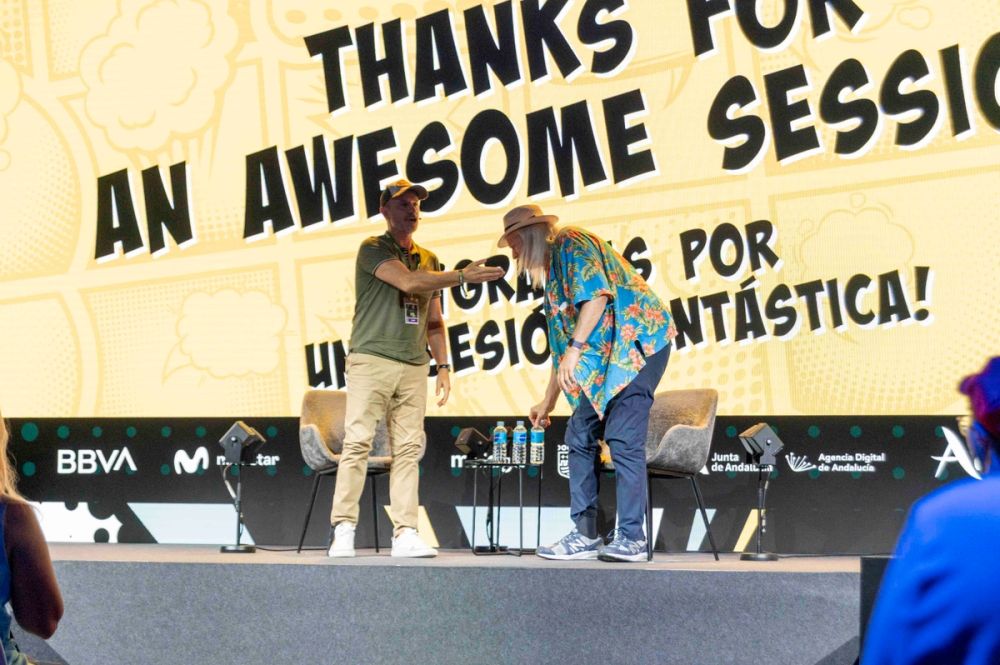 Panel de Charles Martinet (Voz mario bros)