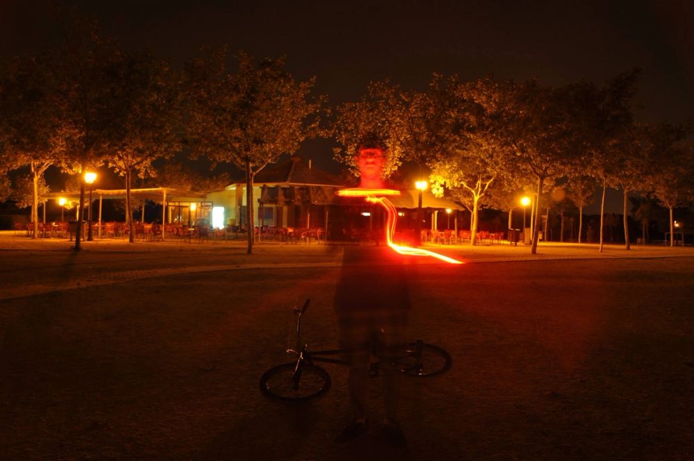 Efectos de luz Parque Polvoranca (leganes) 31-08-2014
