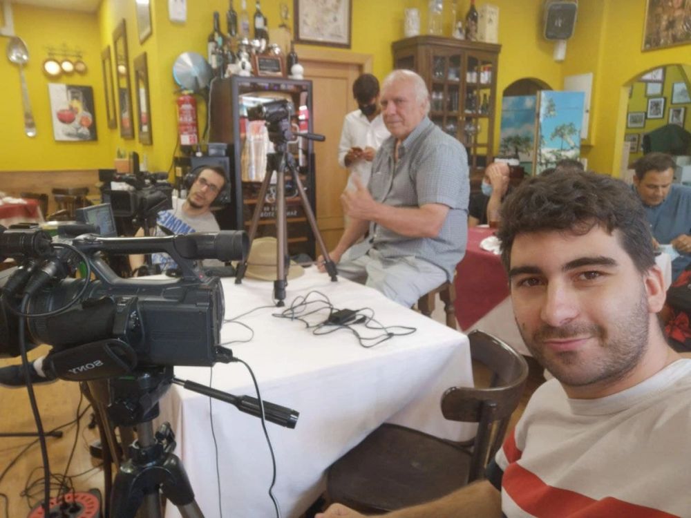 Grabando programa "la andanada del 5" temporada 2021