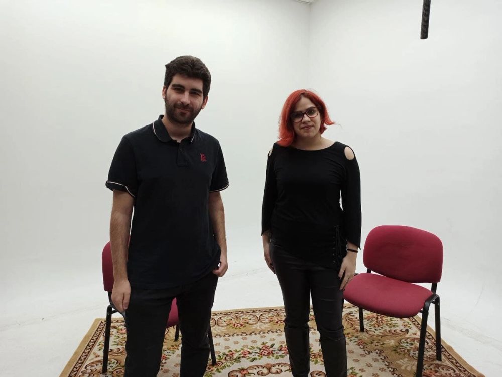 Grabando programa "Las entrevistas de Leganes" en el plato TVL 2021