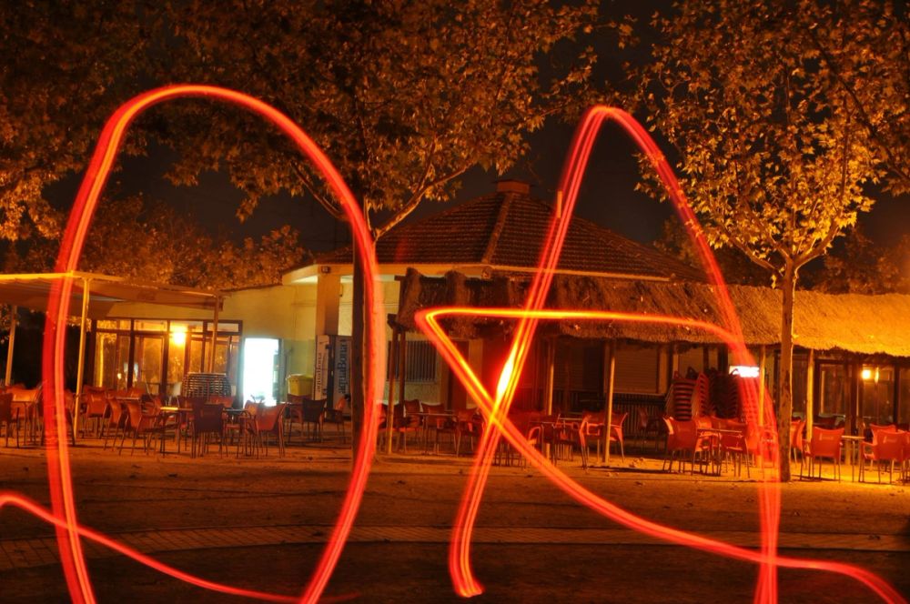 Efectos de luz Parque Polvoranca (leganes) 31-08-2014