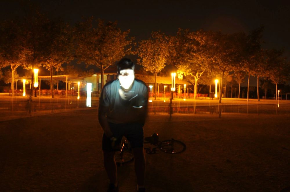 Efectos de luz Parque Polvoranca (leganes) 31-08-2014