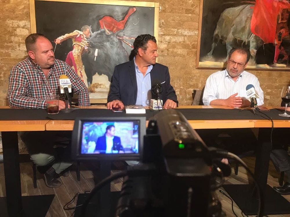 Grabando programa "la andanada del 5" temporada 2021