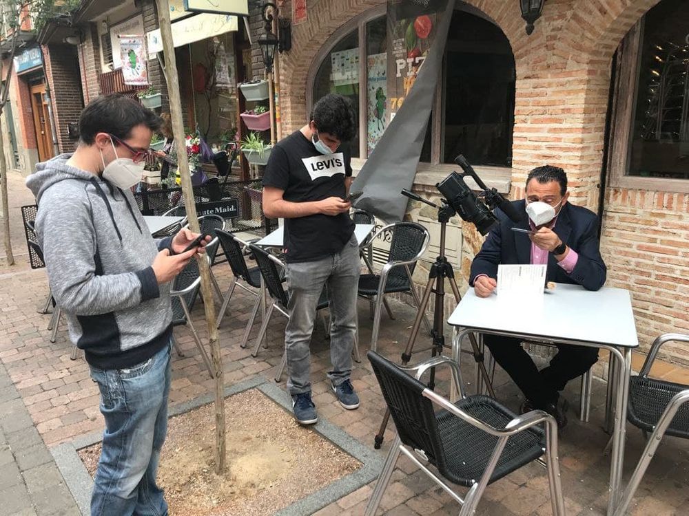 Grabando programa "la andanada del 5" temporada 2021