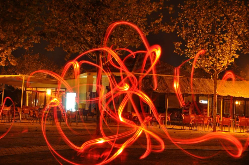 Efectos de luz Parque Polvoranca (leganes) 31-08-2014