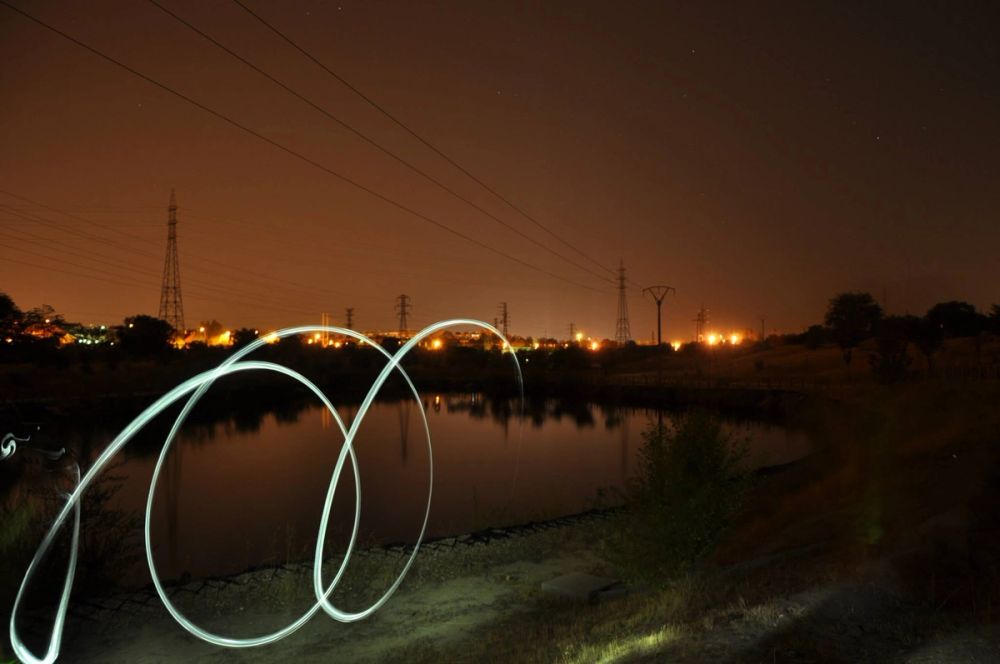 Efectos de luz (Parque butarque Leganes) 01-09-2014