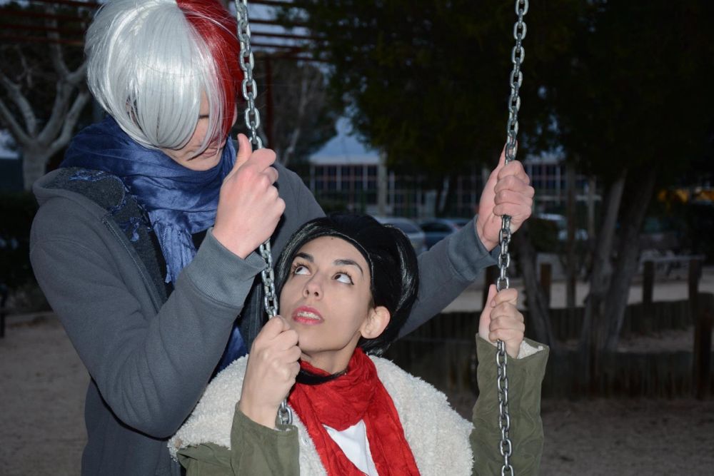 Todoroki Shoto y Yaoyorozu Momo BokunoHero 30-03-2018