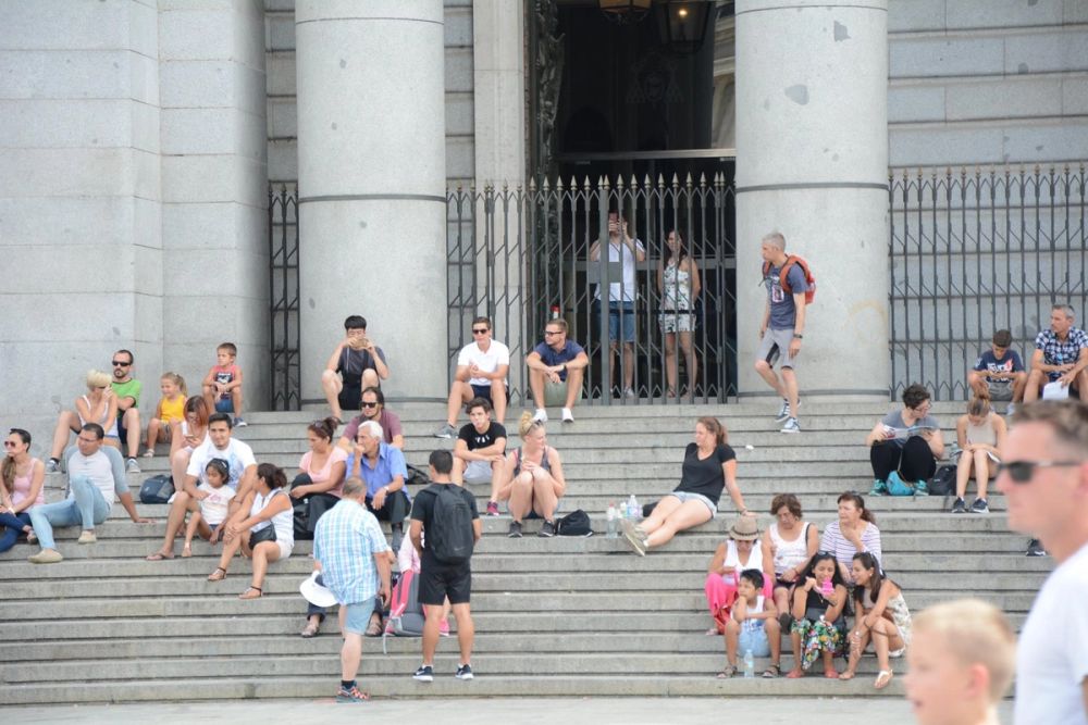 Palacio Real y catedral de la Almudena (Madrid) 15-08-2017