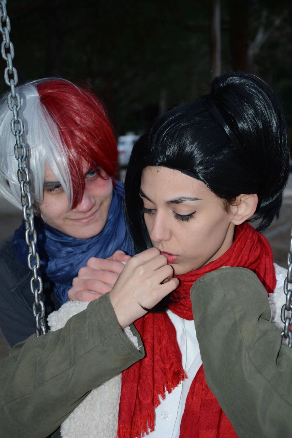 Todoroki Shoto y Yaoyorozu Momo BokunoHero 30-03-2018