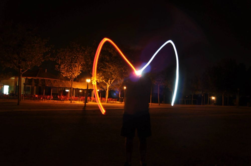 Efectos de luz Parque Polvoranca (leganes) 31-08-2014