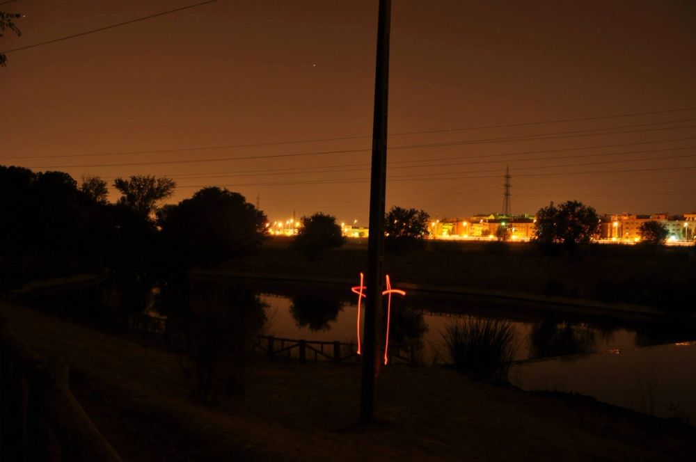 Efectos de luz (Parque butarque Leganes) 01-09-2014