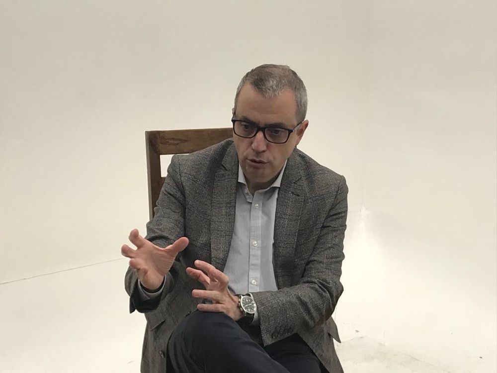 Grabando programa "Las entrevistas de Leganes" en el plato TVL 2021
