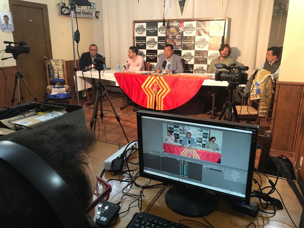 Grabando programa "la andanada del 5" temporada 2021