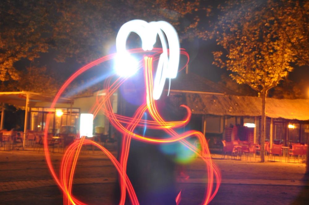 Efectos de luz Parque Polvoranca (leganes) 31-08-2014