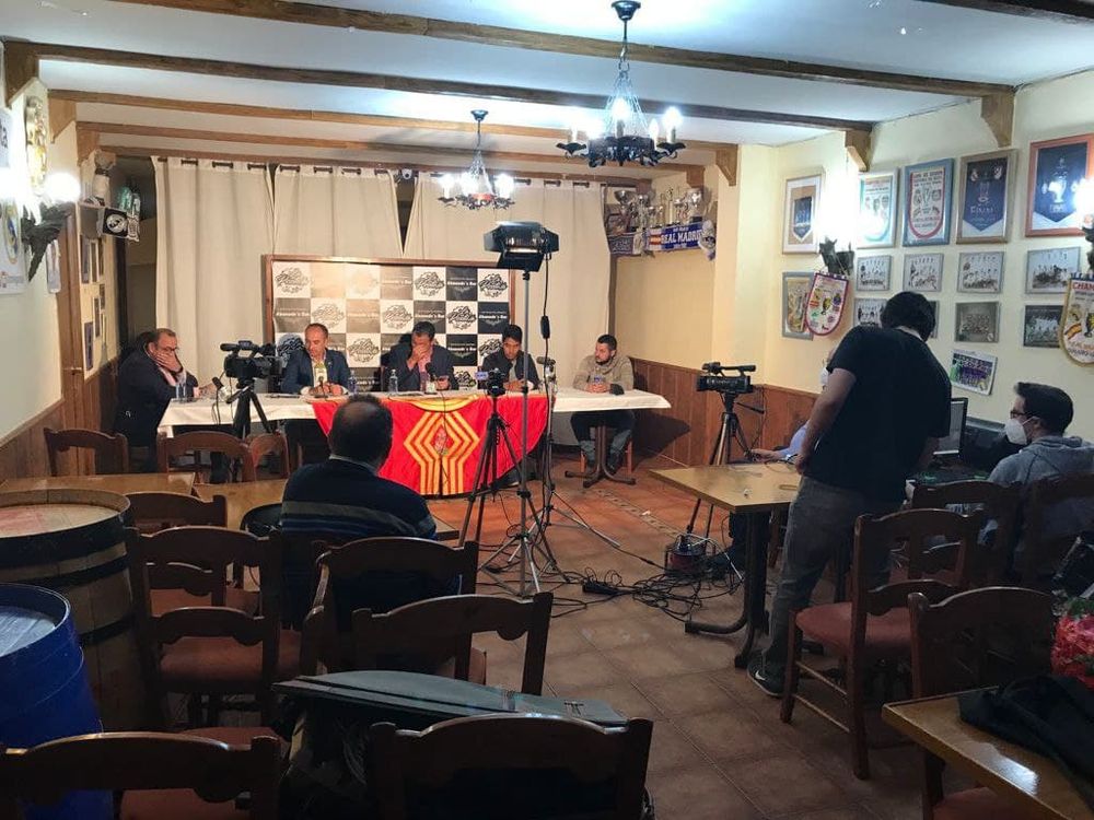 Grabando programa "la andanada del 5" temporada 2021