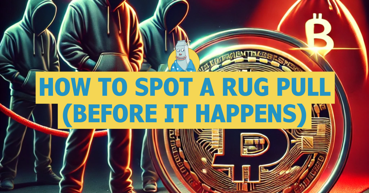 Worst Rug Pull Graph 🥛 How to spot a rug pull (before it happens) 🚩