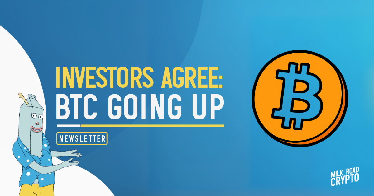🥛 120+ investors agree: BTC going up 📈