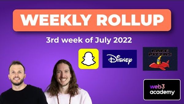 Snapchat NFT | Disney Web3 Accelerator | NFT Liquidations | Inflation | Web3 YouTube