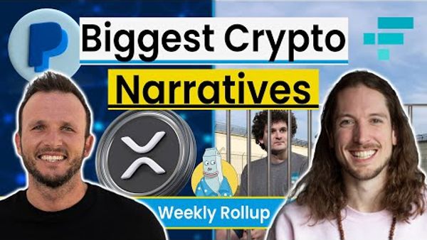 Biggest Crypto Narratives | SBF 25 Years in Jail | Memecoins | PayPal & Ripple Stablecoins