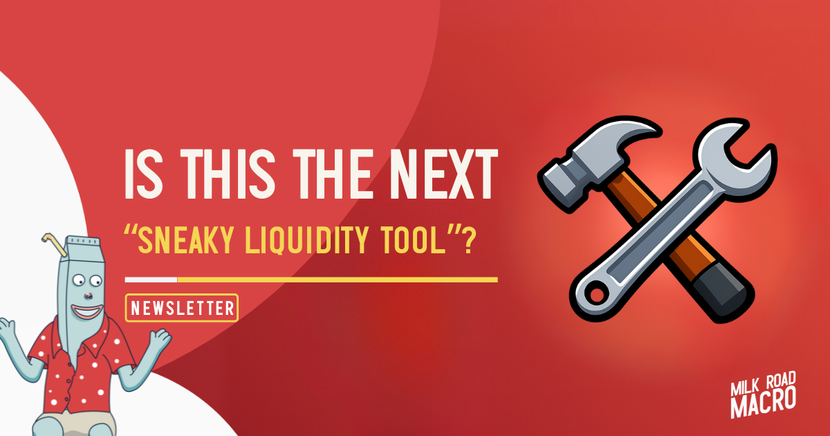 🥛 Is this the next “sneaky liquidity tool”? 🛠️