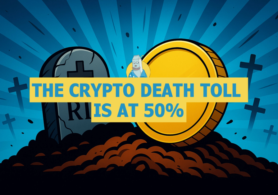 🥛 The crypto death toll is at 50% 💀