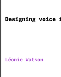 Designing voice interfaces cover