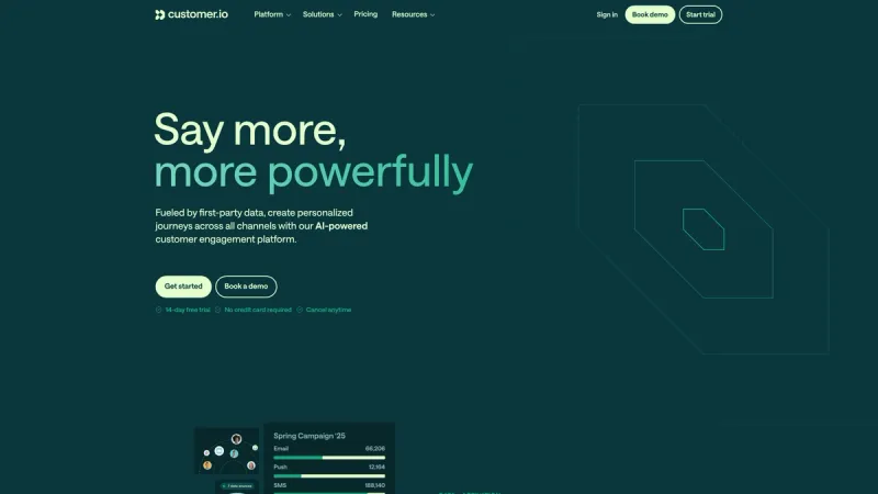 Customer.io interface