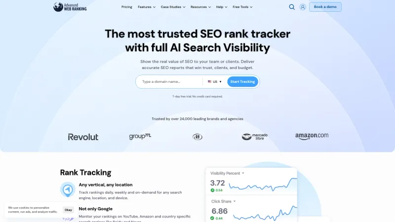 Advanced Web Ranking interface