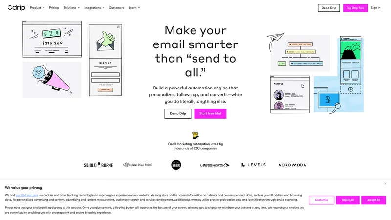 Drip interface