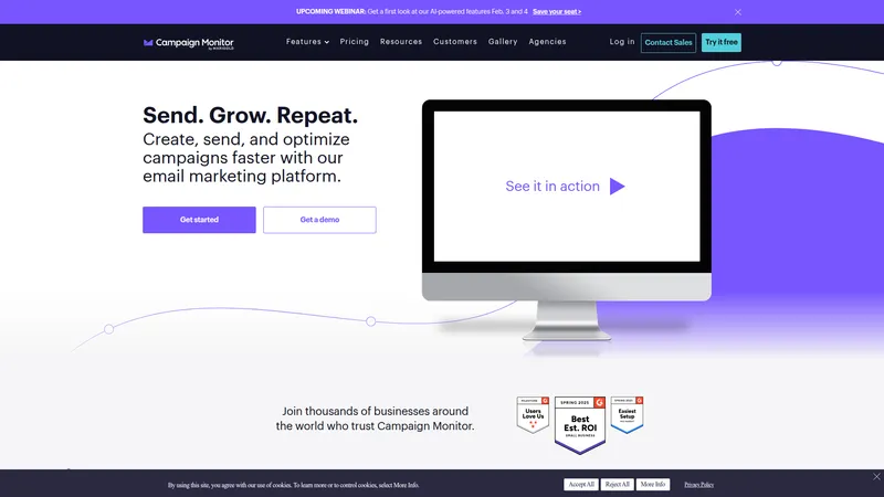 Campaign Monitor interface