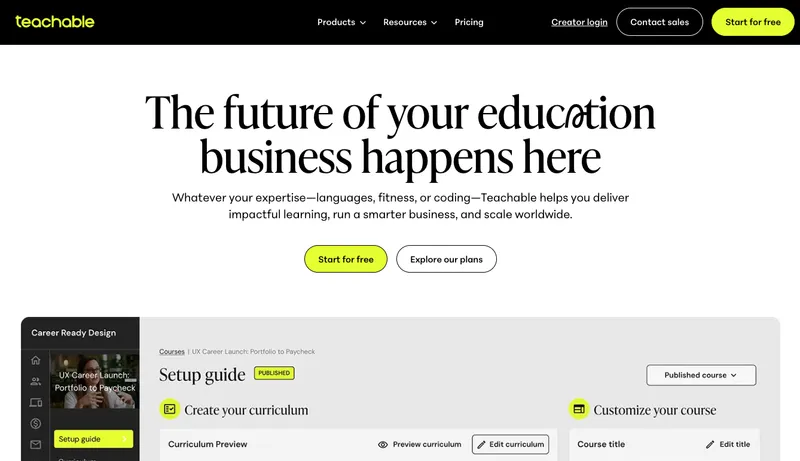 Teachable interface