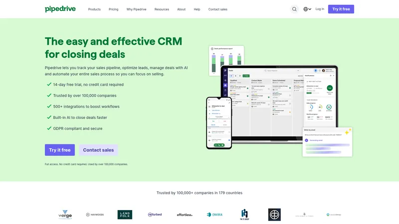 Pipedrive interface