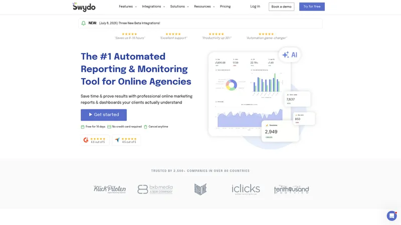 Swydo interface