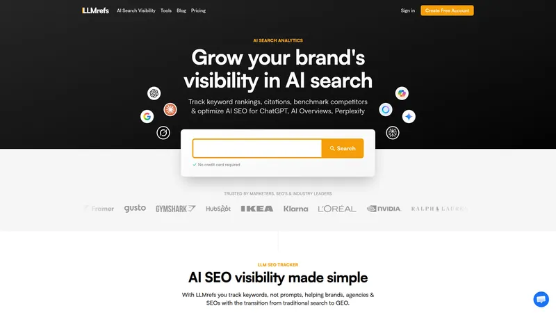 LLMrefs interface