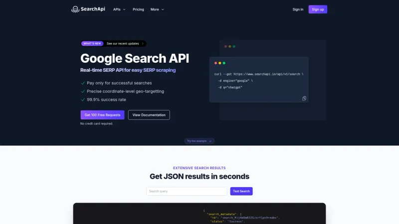 SearchApi interface