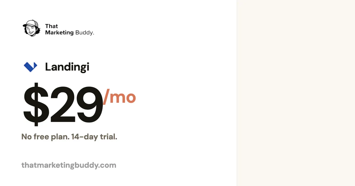 Landingi Pricing: From $24/Month Across Four Paid Tiers