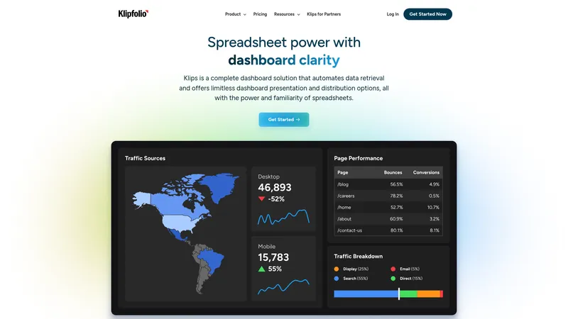 Klipfolio interface