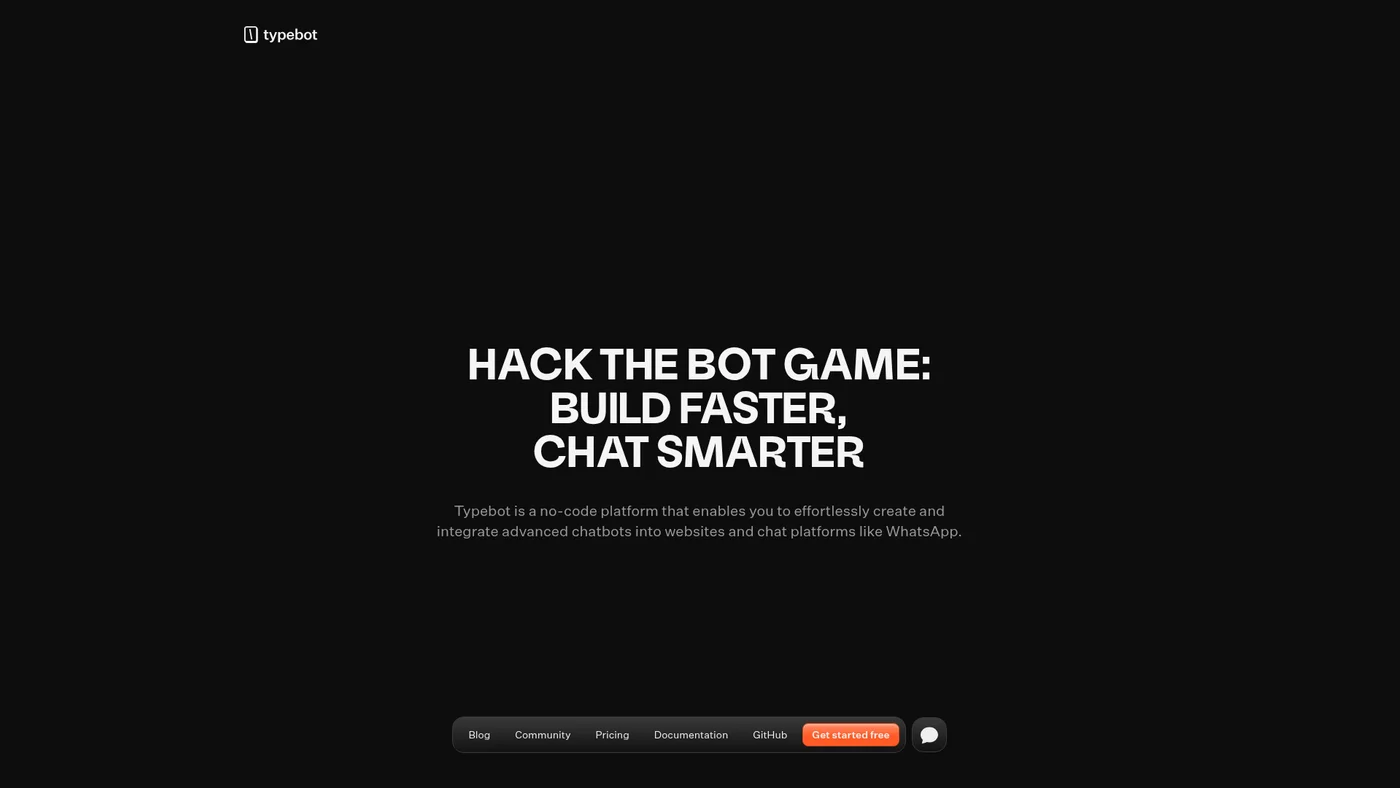 Typebot screenshot