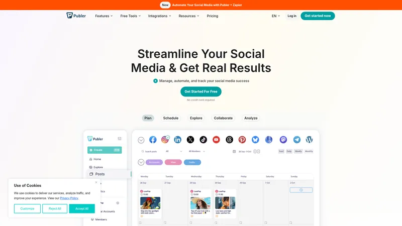 Publer interface