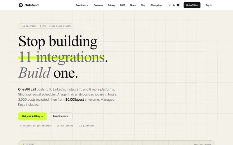 Outstand interface