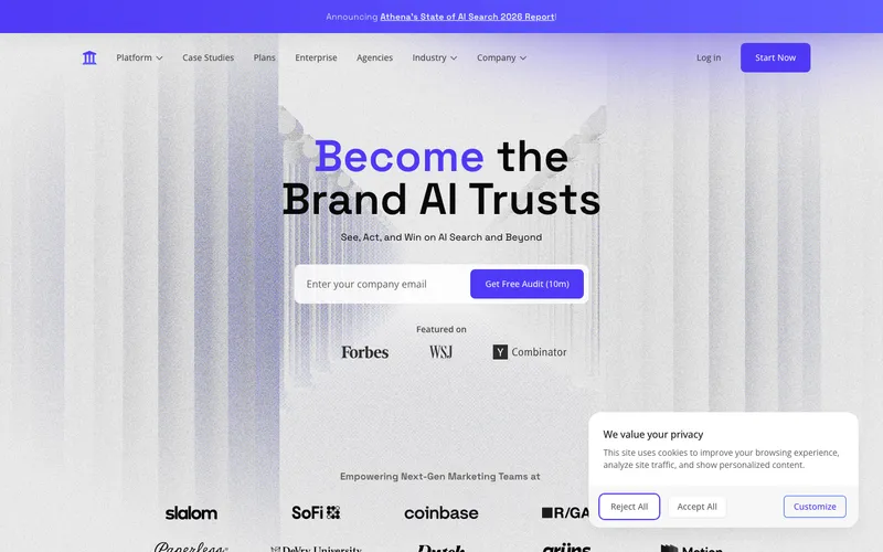 AthenaHQ interface