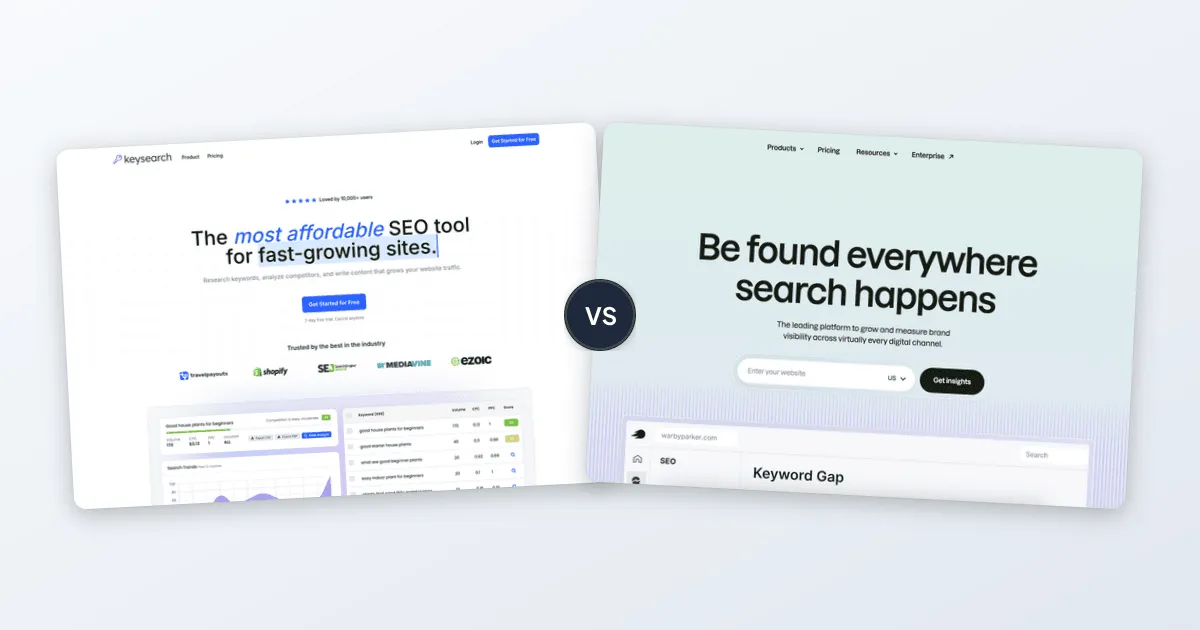 Keysearch vs Semrush comparison