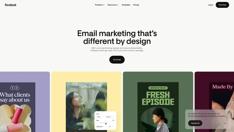 Flodesk interface