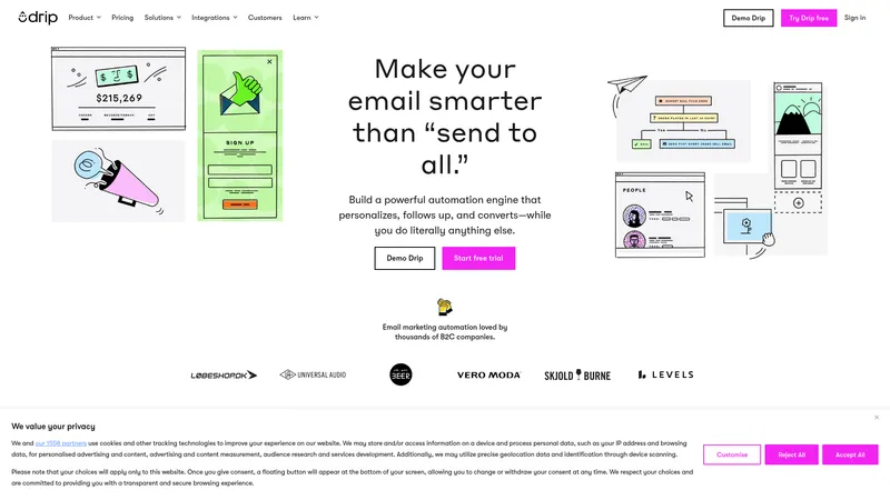 Drip interface