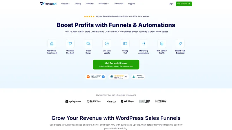 WPFunnels interface