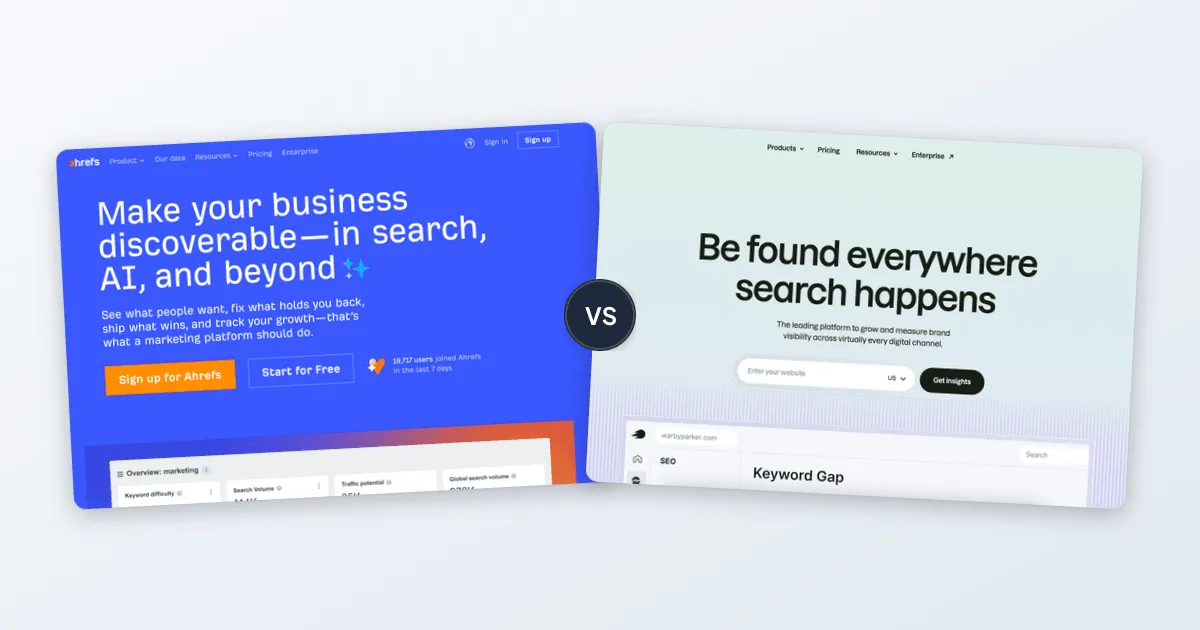 Ahrefs vs Semrush comparison