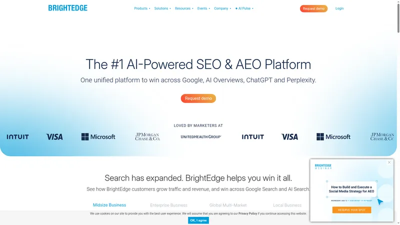 BrightEdge interface