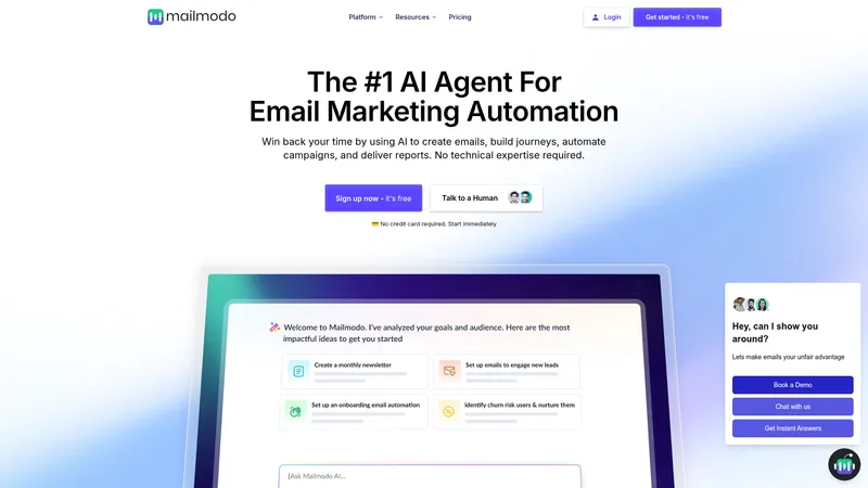 Mailmodo interface