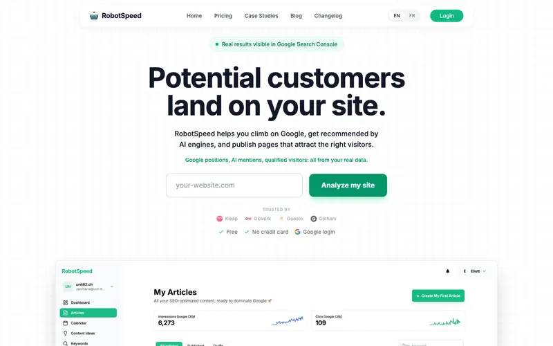 RobotSpeed interface